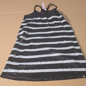 Alya Kids Dress with Black and Silver Sequins